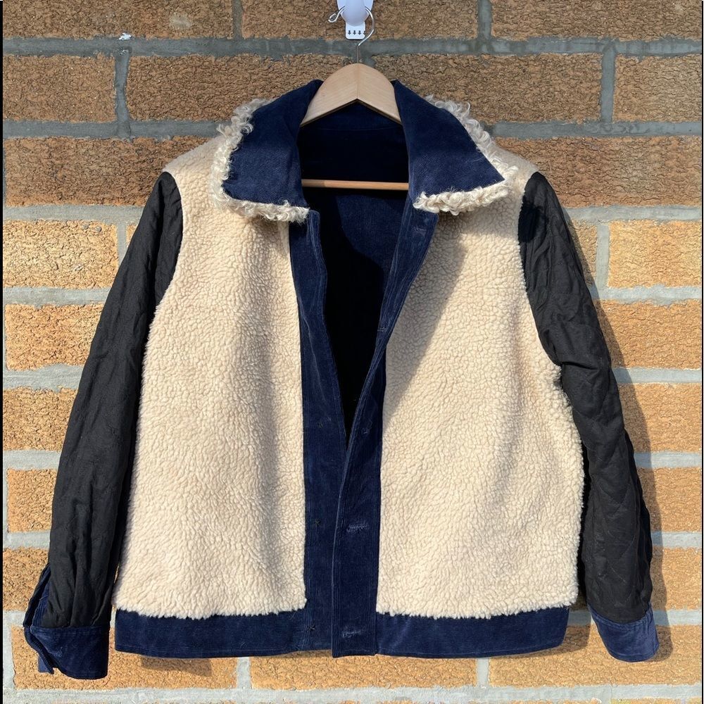 Anthropologie The Korner corduroy sherpa jacket small - Picture 9 of 13